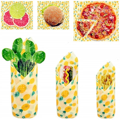 Beeswax Reusable Sandwich Wraps Set (3 Pieces) by HitMyNeed