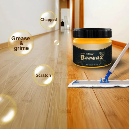 Beeswax Wood Seasoning Furniture & Floor Polish by HitMyNeed