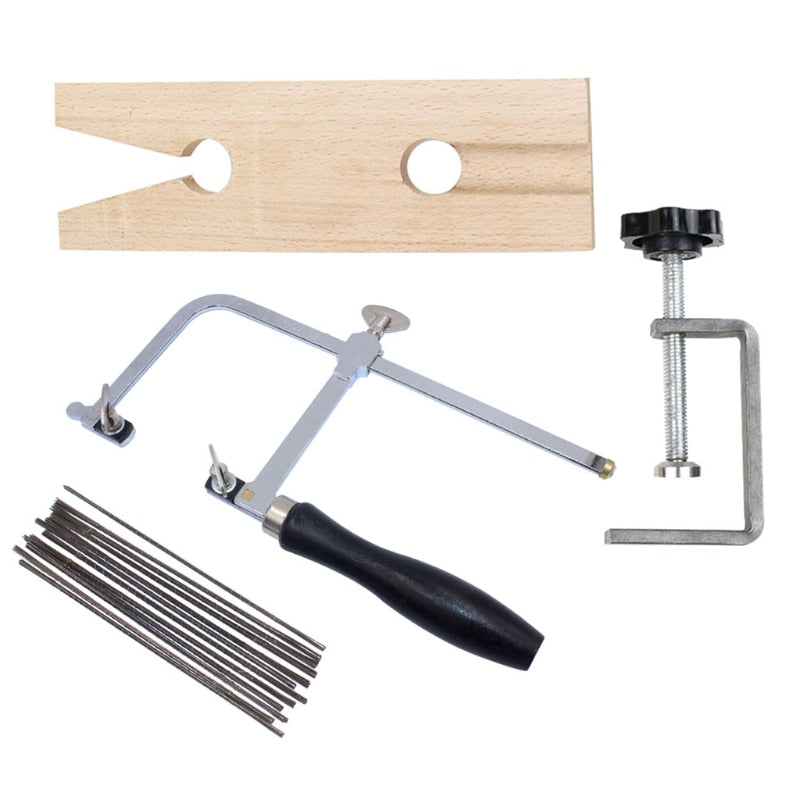 Bench Clamp Jeweler's Saw Set with 144 Blades by HitMyNeed