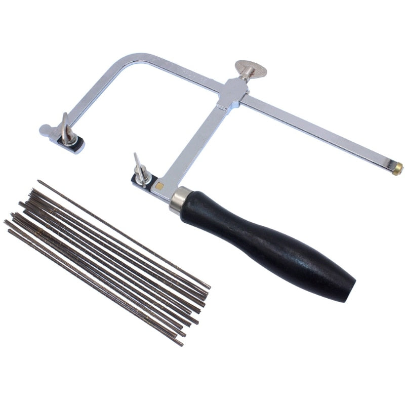 Bench Clamp Jeweler's Saw Set with 144 Blades by HitMyNeed