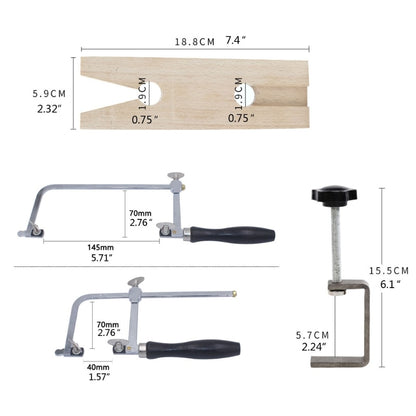 Bench Clamp Jeweler's Saw Set with 144 Blades by HitMyNeed