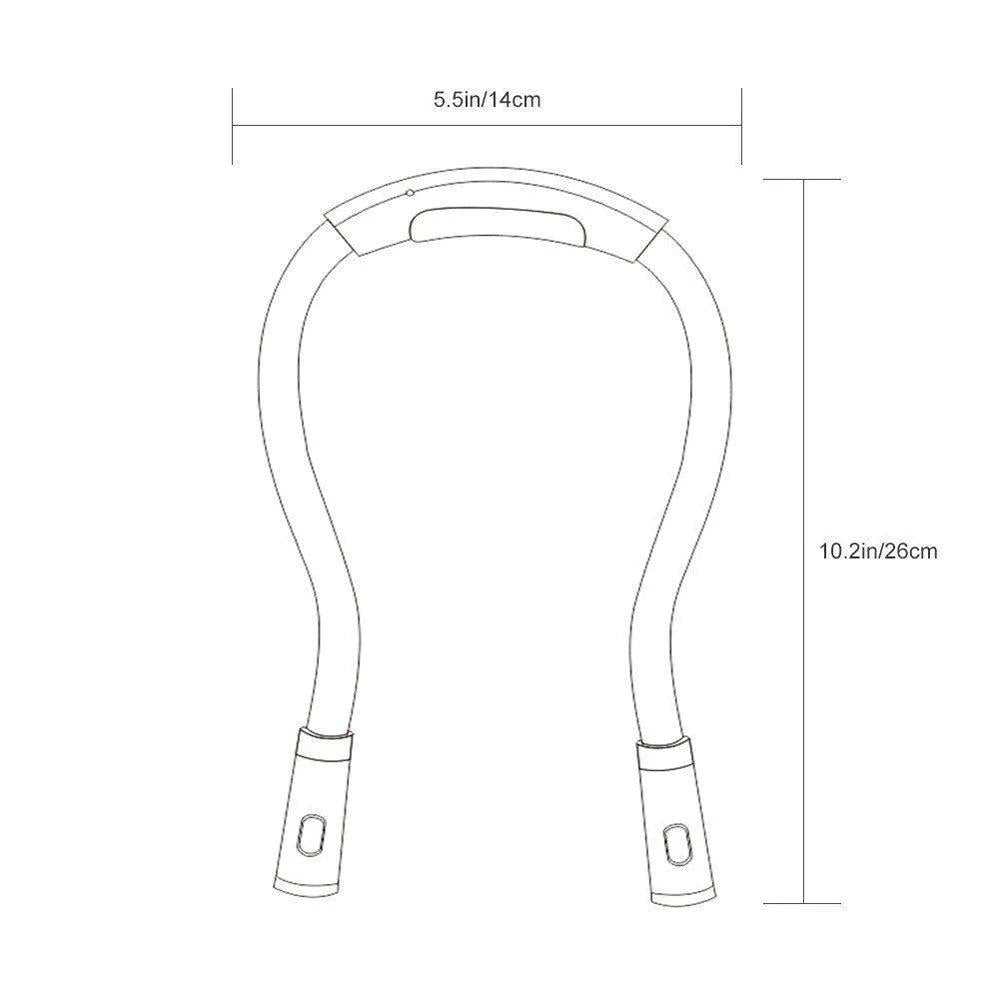 Bendable Neck Reading Light with 4 LEDs by HitMyNeed