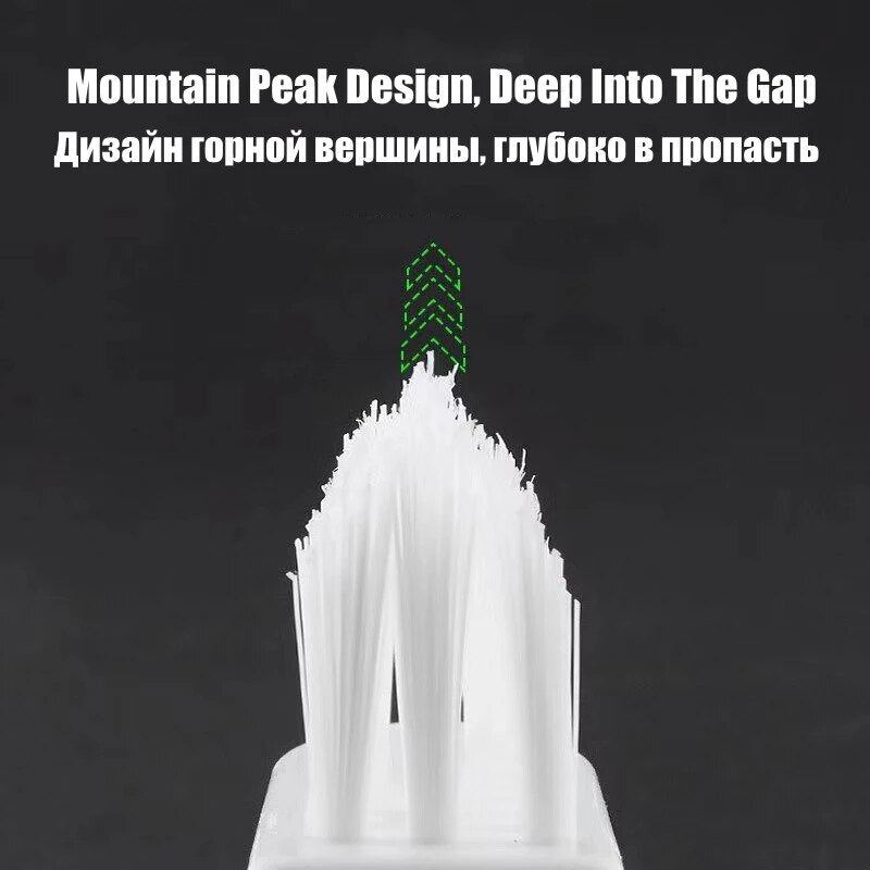 Bent Handle Gap Cleaning Brush for Tight Spaces by HitMyNeed