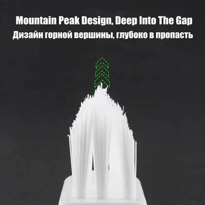Bent Handle Gap Cleaning Brush for Tight Spaces by HitMyNeed
