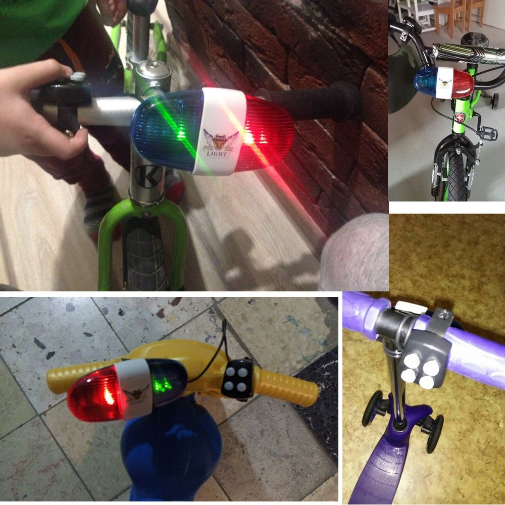 Bicycle Bell with LED Police-Style Warning Light by HitMyNeed