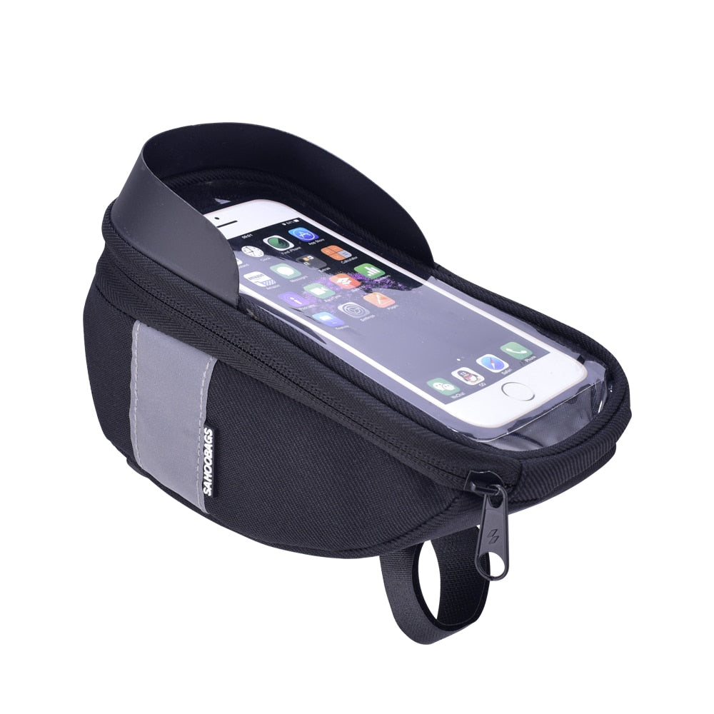 Bicycle Handlebar Bag with 6.5" Phone Holder by HitMyNeed