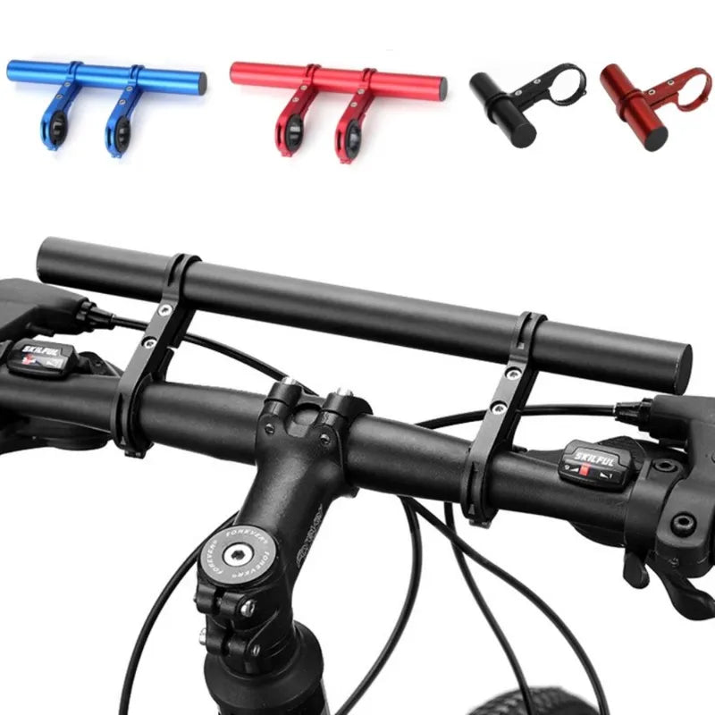 Bicycle Handlebar Extender Bar 10/20/30cm Mount Bracket 30cm-black by HitMyNeed