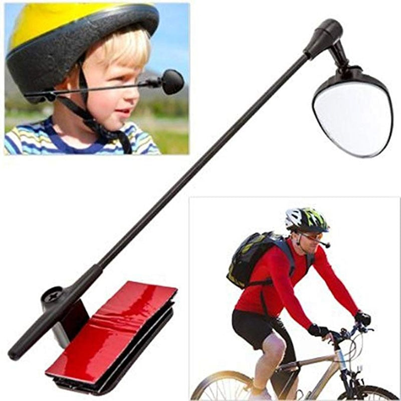 Bicycle Helmet Rear View Mirror with Aluminum Arm by HitMyNeed