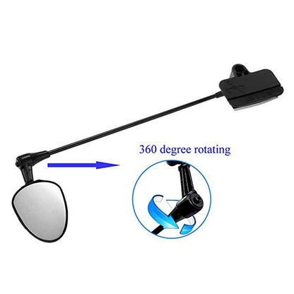 Bicycle Helmet Rear View Mirror with Aluminum Arm by HitMyNeed