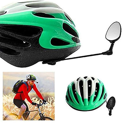 Bicycle Helmet Rear View Mirror with Aluminum Arm by HitMyNeed