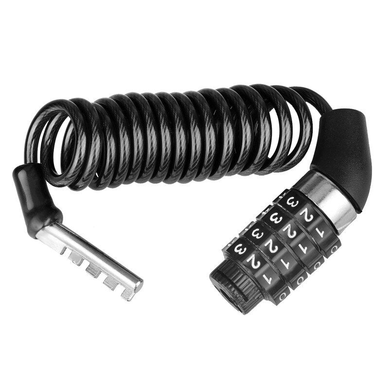 Bicycle Mini Combination Cable Lock for Helmets & Frames by HitMyNeed