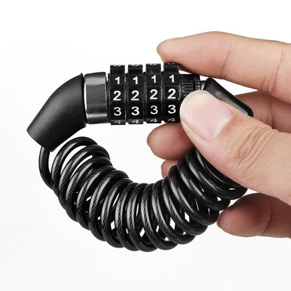 Bicycle Mini Combination Cable Lock for Helmets & Frames by HitMyNeed