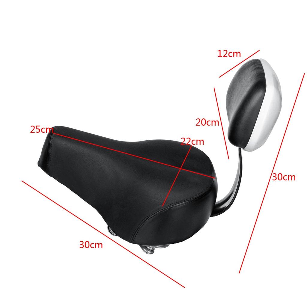 Bicycle Saddle with Backrest for Added Support by HitMyNeed