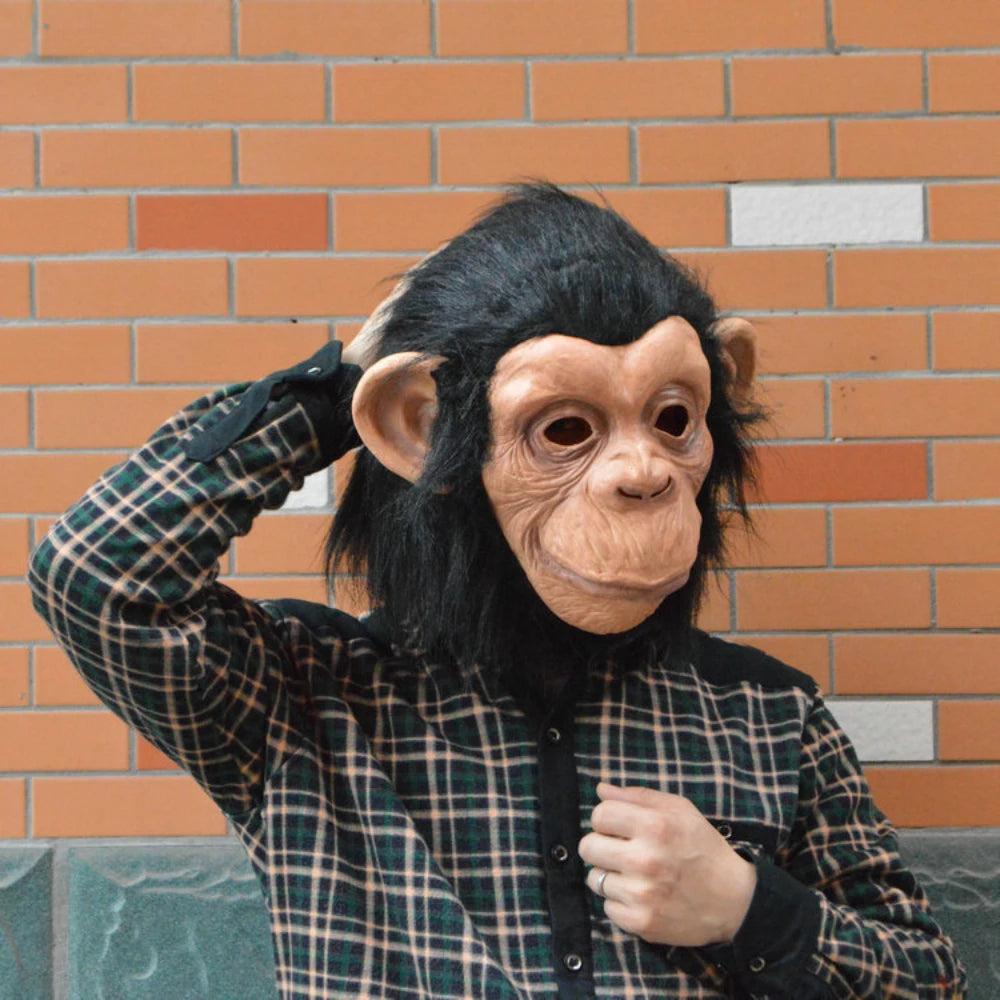 Big Ear Gorilla Halloween Full Head Mask by HitMyNeed