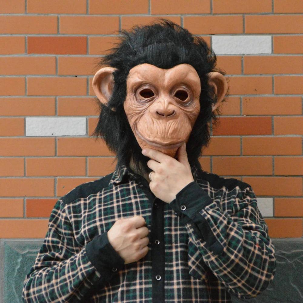 Big Ear Gorilla Halloween Full Head Mask by HitMyNeed