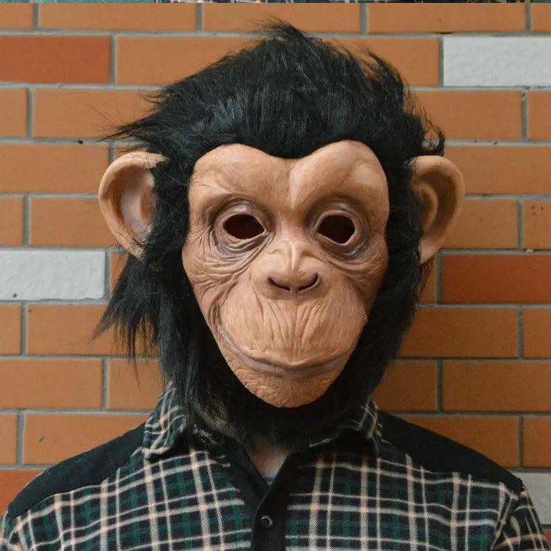 Big Ear Gorilla Halloween Full Head Mask by HitMyNeed