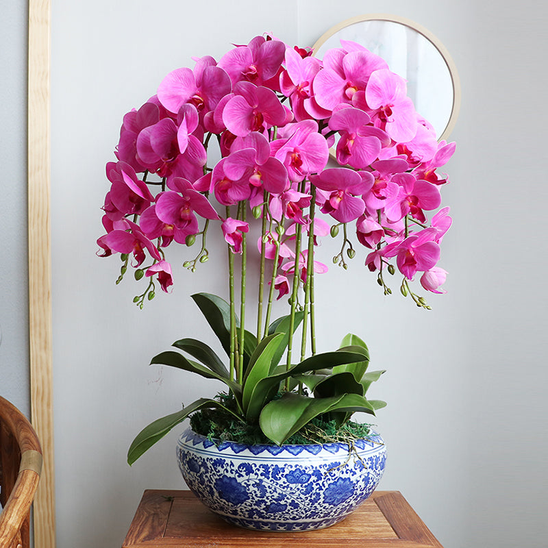 Big Realistic Artificial Orchid Stem, 96 cm by HitMyNeed