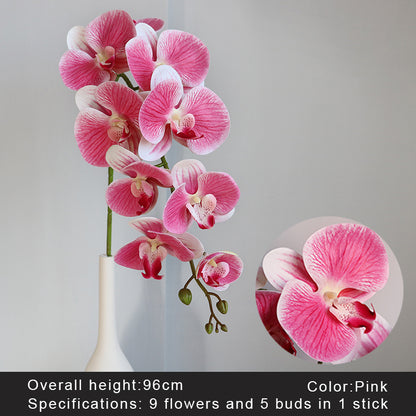 Big Realistic Artificial Orchid Stem, 96 cm pink by HitMyNeed