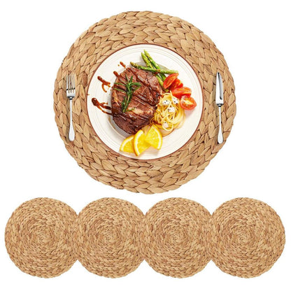 Big Round Water Hyacinth Placemats (Set of 2) by HitMyNeed