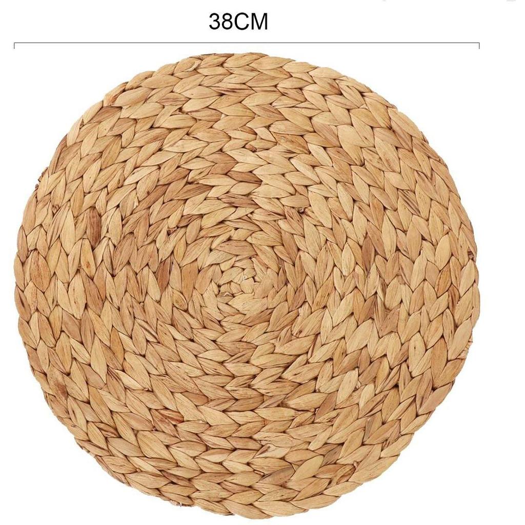 Big Round Water Hyacinth Placemats (Set of 2) by HitMyNeed