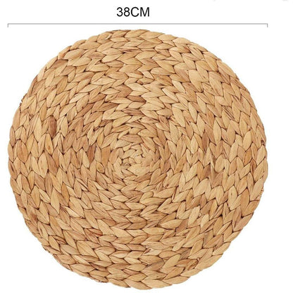 Big Round Water Hyacinth Placemats (Set of 2) by HitMyNeed