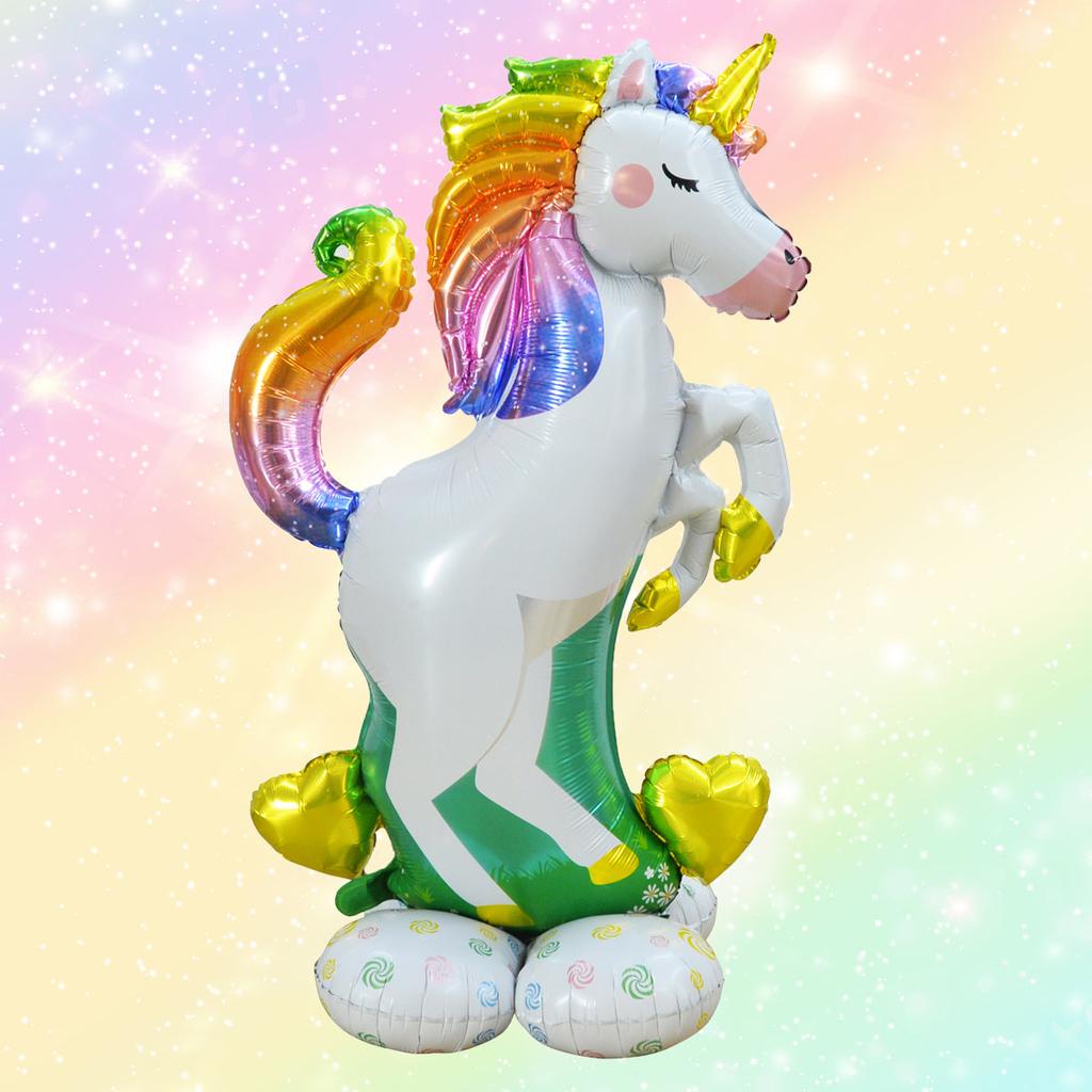 Big Standing Unicorn Foil Balloon 70 x 112 cm by HitMyNeed