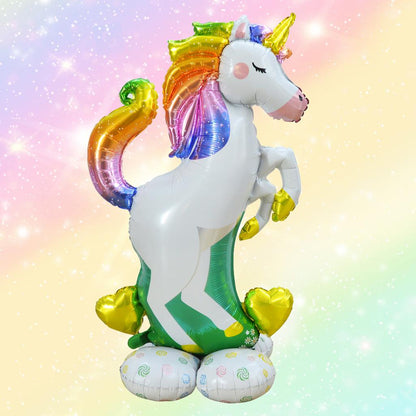 Big Standing Unicorn Foil Balloon 70 x 112 cm by HitMyNeed