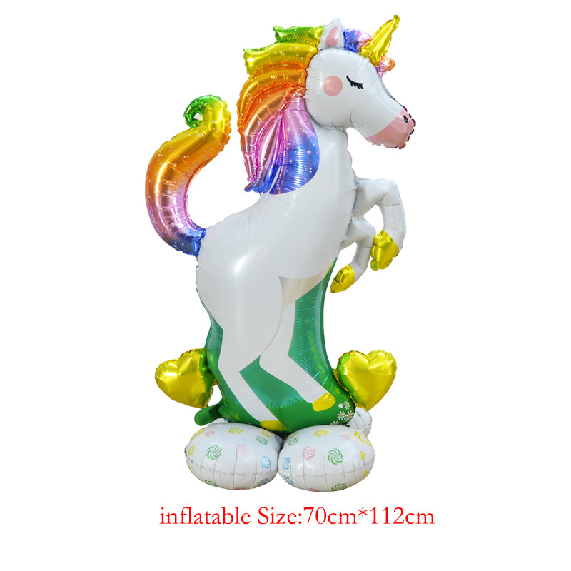 Big Standing Unicorn Foil Balloon 70 x 112 cm by HitMyNeed