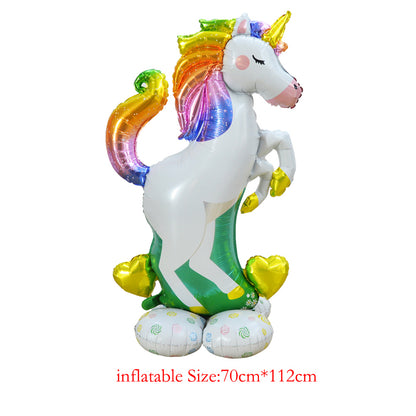Big Standing Unicorn Foil Balloon 70 x 112 cm by HitMyNeed