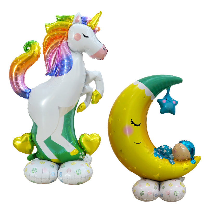 Big Standing Unicorn Foil Balloon 70 x 112 cm by HitMyNeed