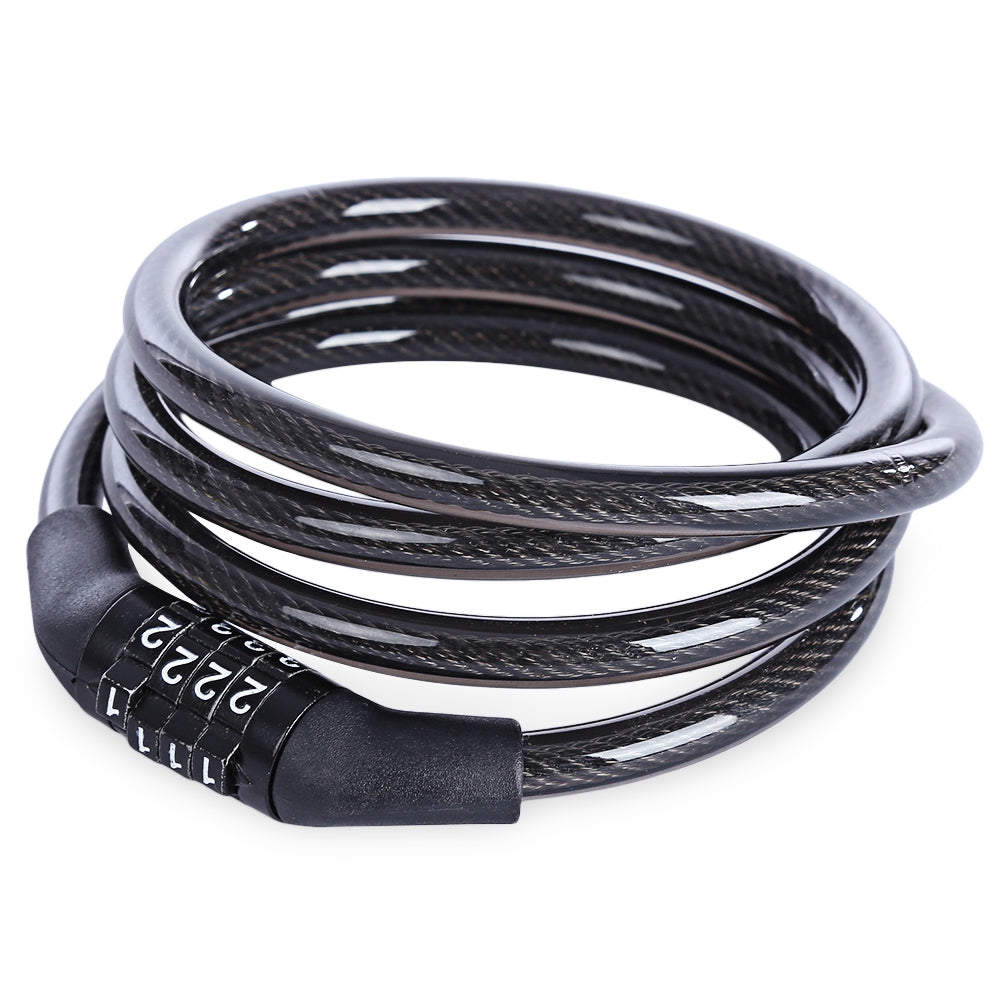 Bike Cable Lock with 4-Digit Combination, 110cm by HitMyNeed
