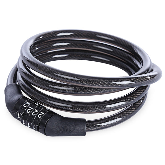 Bike Cable Lock with 4-Digit Combination, 110cm by HitMyNeed