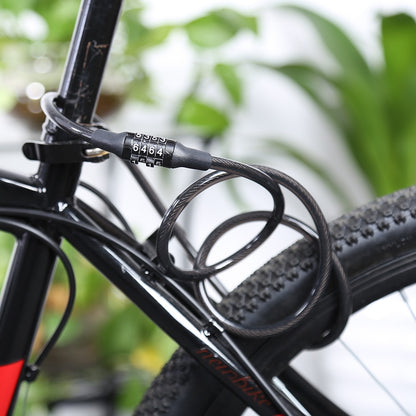 Bike Cable Lock with 4-Digit Combination, 110cm by HitMyNeed