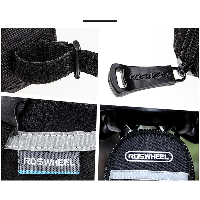Bike Saddle Bag with Tail Light Holder 1.2L by HitMyNeed