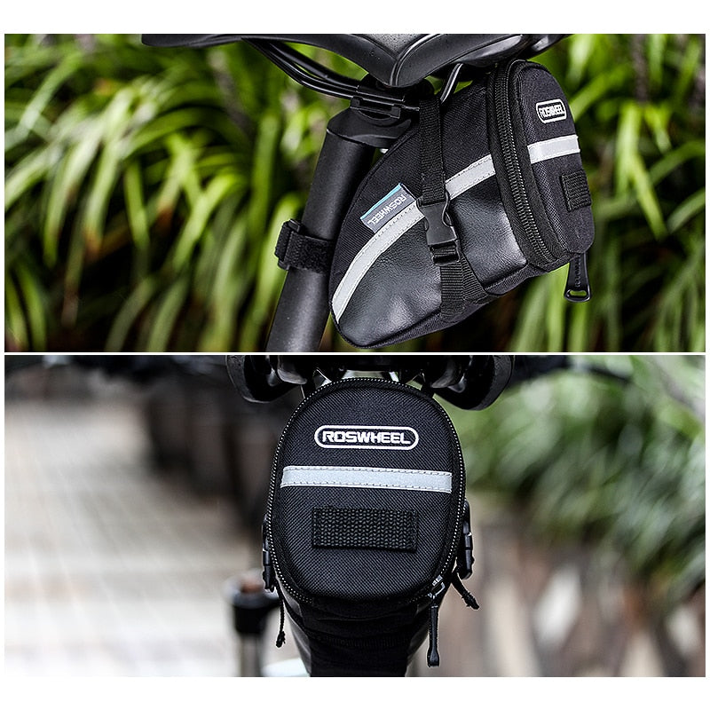Bike Saddle Bag with Tail Light Holder 1.2L by HitMyNeed