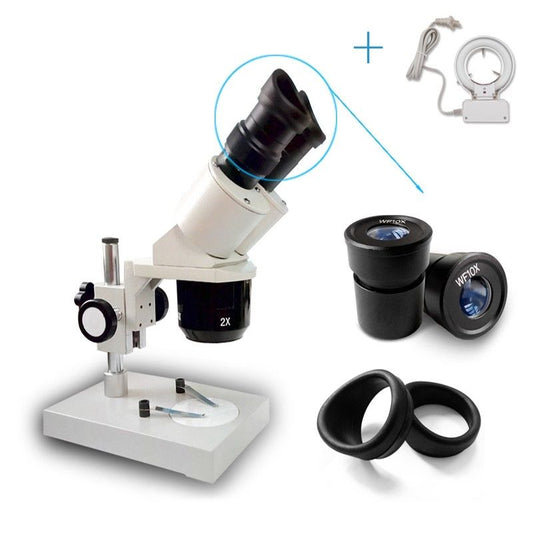 Binocular Microscope with Adjustable Light 20X-40X by HitMyNeed