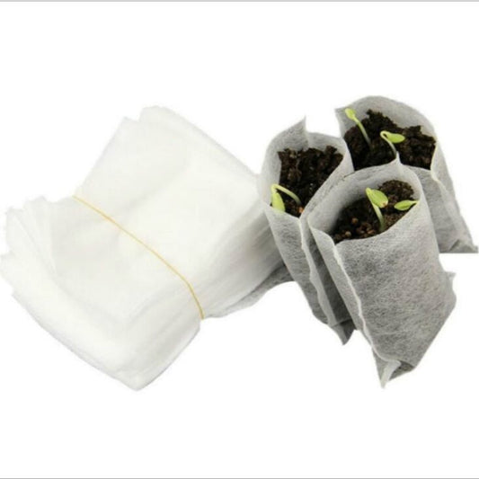 Biodegradable Seedling Grow Bags 8x10cm (100 Pack) by HitMyNeed