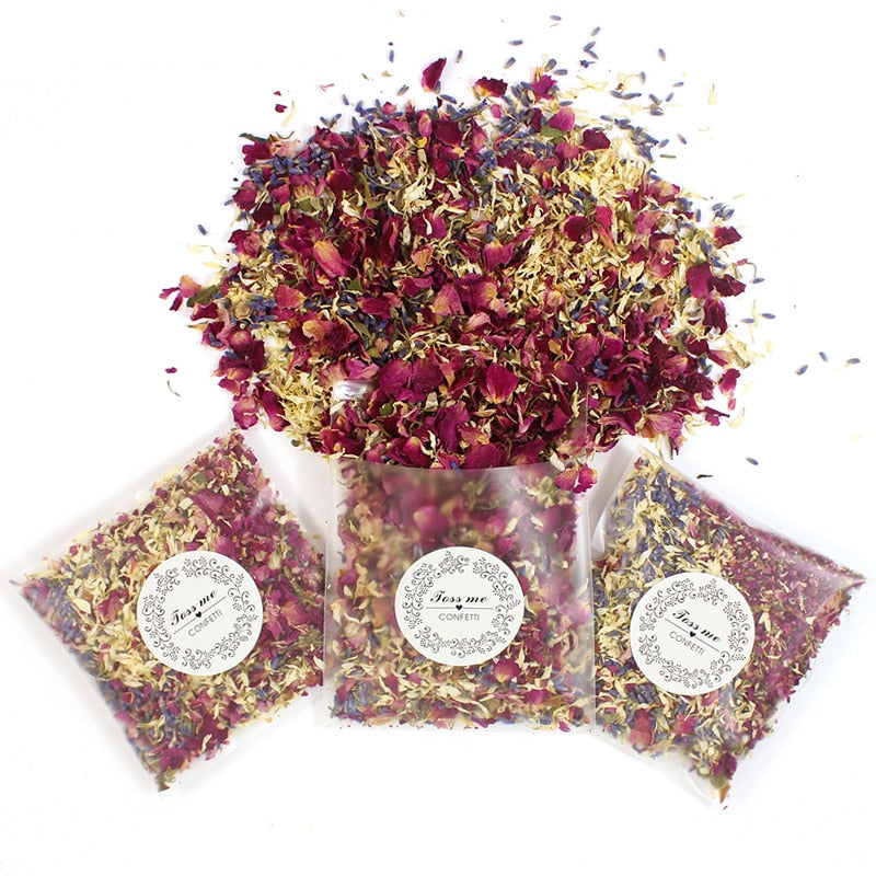 Biodegradable Wedding Confetti Natural Flower Petals by HitMyNeed