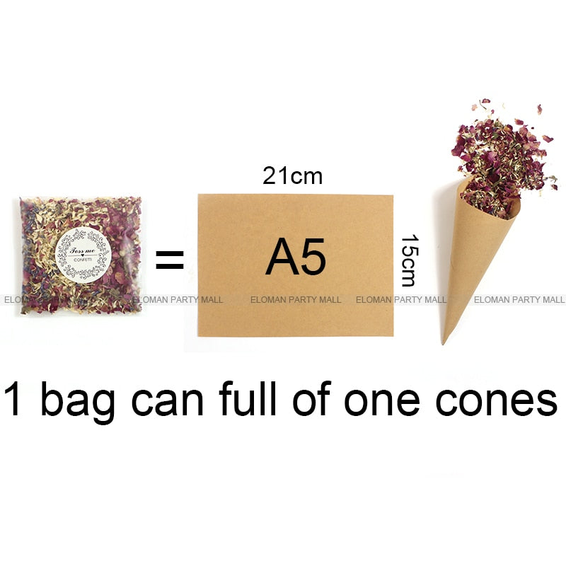 Biodegradable Wedding Confetti Natural Flower Petals by HitMyNeed