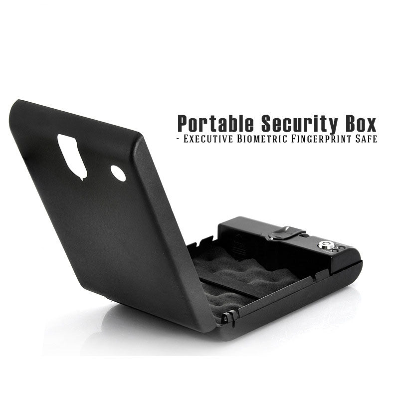 Biometric Fingerprint Gun Safe with Key Backup by HitMyNeed
