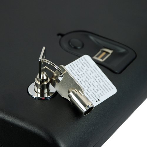 Biometric Fingerprint Gun Safe with Key Backup by HitMyNeed