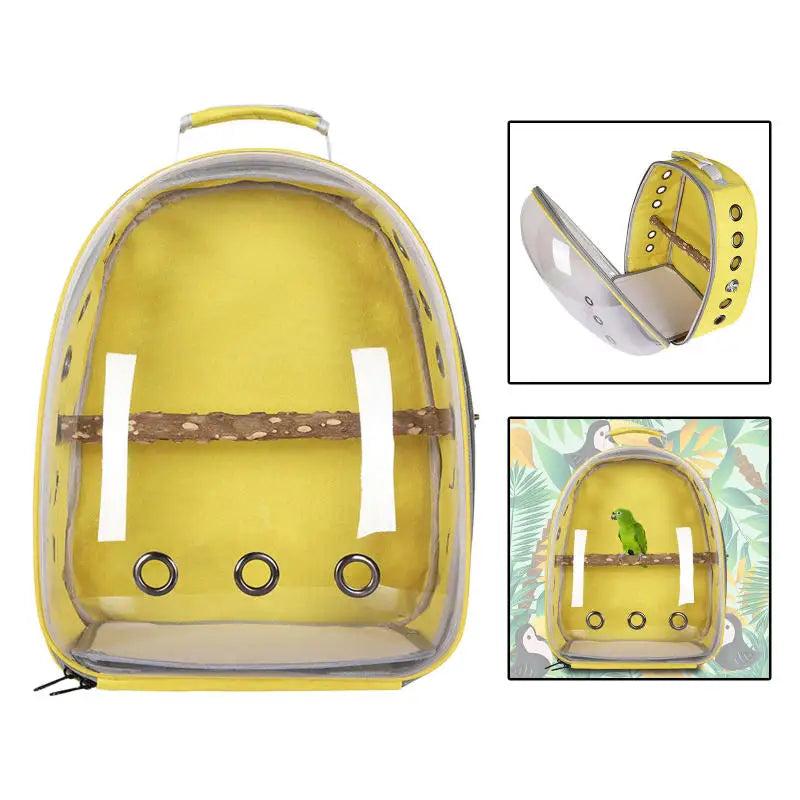 Bird Backpack Carrier with Perch and Ventilation by HitMyNeed