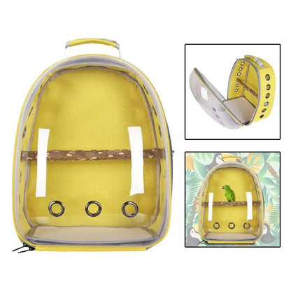 Bird Backpack Carrier with Perch and Ventilation by HitMyNeed
