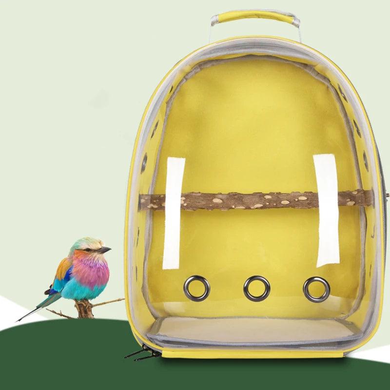 Bird Backpack Carrier with Perch and Ventilation by HitMyNeed
