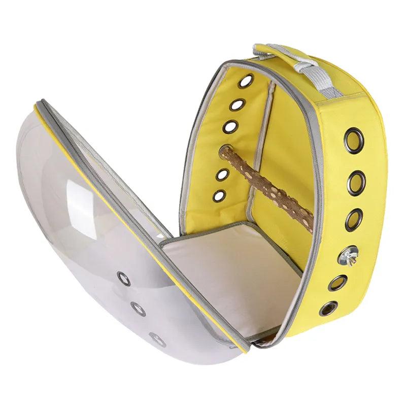 Bird Backpack Carrier with Perch and Ventilation by HitMyNeed