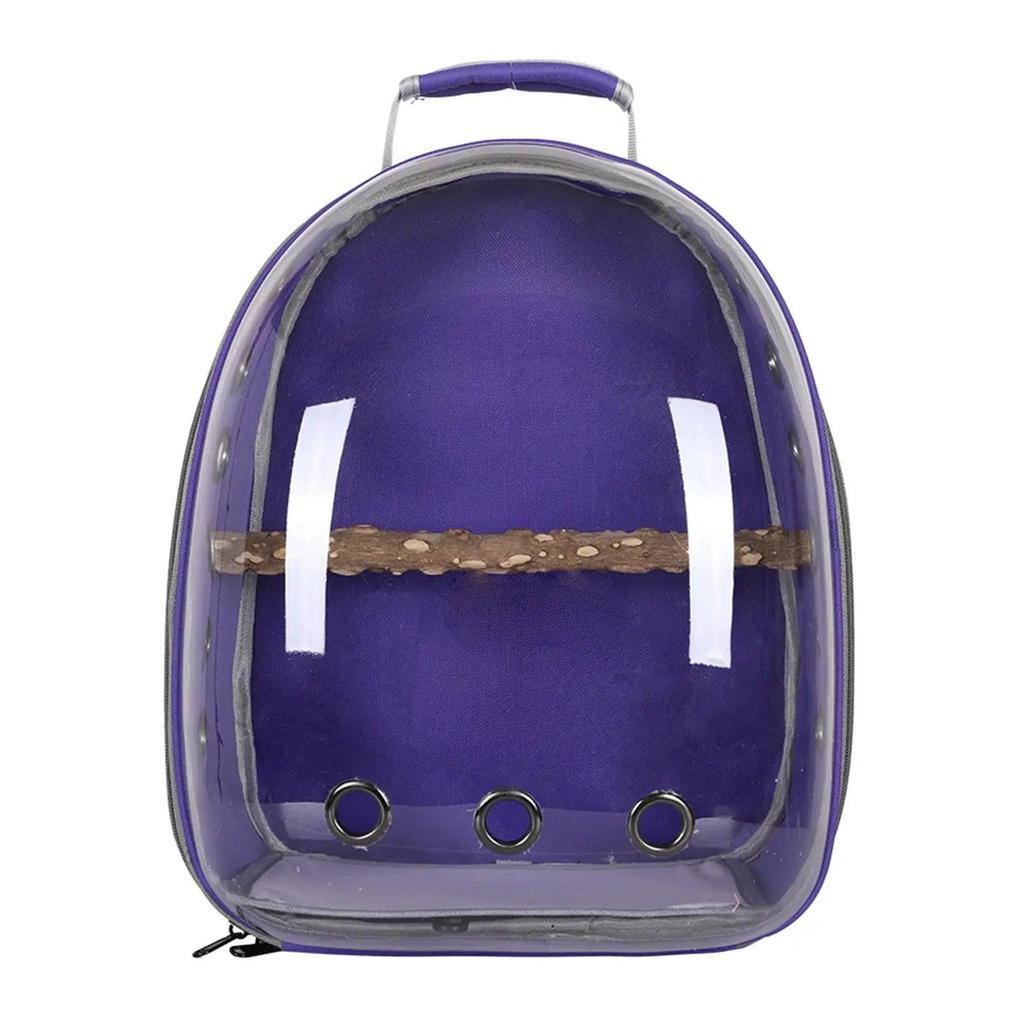 Bird Backpack Carrier with Perch and Ventilation purple by HitMyNeed