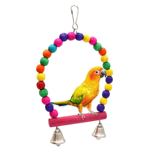Bird Cage Swing with Bells for Small Birds by HitMyNeed
