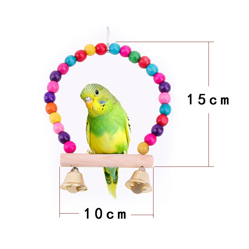 Bird Cage Swing with Bells for Small Birds by HitMyNeed