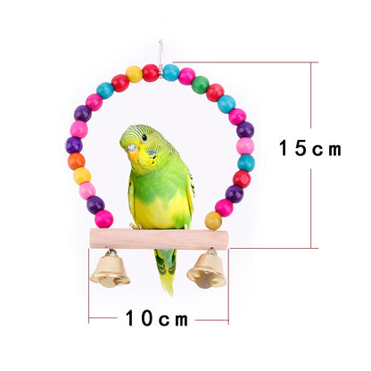 Bird Cage Swing with Bells for Small Birds by HitMyNeed