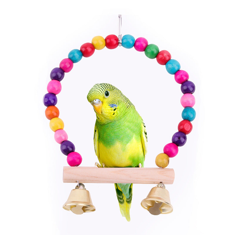Bird Cage Swing with Bells for Small Birds by HitMyNeed